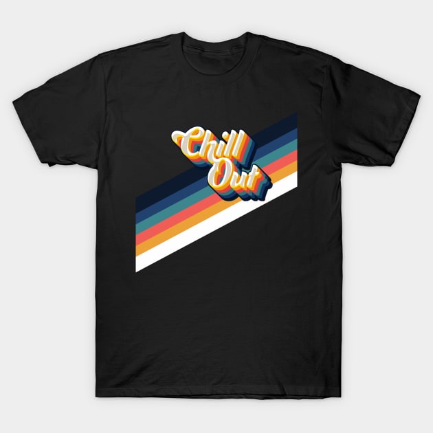 Chill Out Vintage Stripes T-Shirt by McNutt